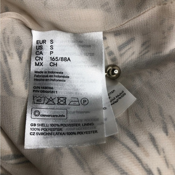 NWT H&M Animal Print 3/4 Sleeve Sheath Dress Sz Sm - Picture 11 of 11